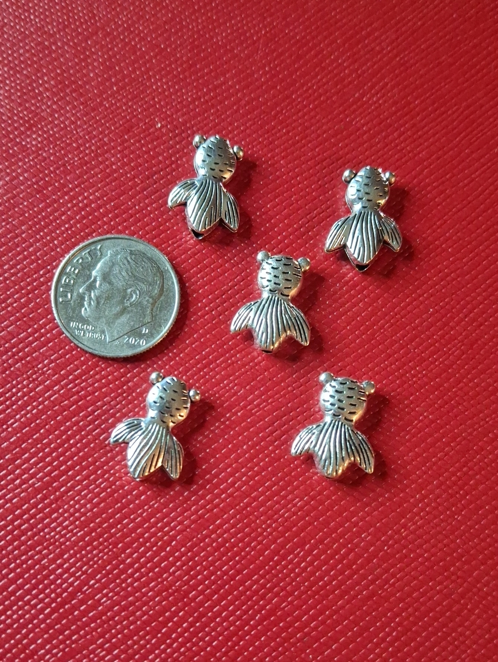 Mermaid Tail Charm Bead New Set of 5